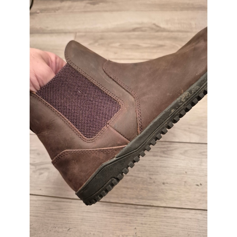 Xero Shoes Ridgeway Chelsea Mens Brown Leather Minimalist Barefoot Boots Size 10 - Picture 8 of 12